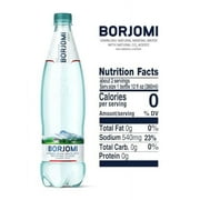 Borjomi Sparkling Natural Mineral Water, Plastic Bottles, 25.3 Fl Oz (Pack of 6)