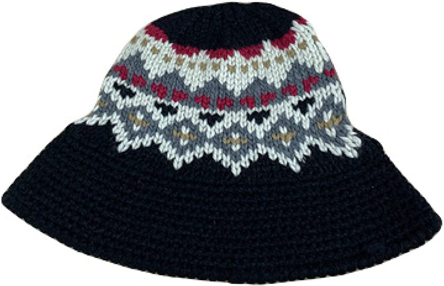 PAIDAXING Watermelon Bucket Hats for Teens Winter Electric Ripple Lamb Wool  Fisherman Hat Jacquard Fashion Pot Hat Men and Women Warm Hat Men Bucket