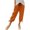Orange, variant on DuoJiaJ Womens Capri Pants, Elastic Waist with Pockets Loose Fit Casual Blue L