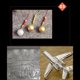 thumbnail image 2 of 10 Hojas Plateada para el arte Dorado de Artesanía Decoración Interior 60mm, 2 of 9