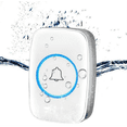 thumbnail image 3 of Timbre inalámbrico resistente al agua que funciona a 300 m con 38 melodías, 3 niveles de volumen Timbre de aula intermitente LED, 1 host + 1 botón, negro JM, 3 of 5