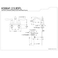 thumbnail image 2 of Kingston Brass KS8648DFL 4 in. Centerset Bathroom Faucet, Brushed Nickel, 2 of 2