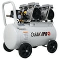 thumbnail image 4 of 2.5 HP Silent Air Compressor 13 Gallon, Oil-Free, Electric Shop Air Compressor Portable,Lightweight with Wheels, 70 dBA Noise Level, with Automatic Drain Valve,Light Gray, 4 of 28