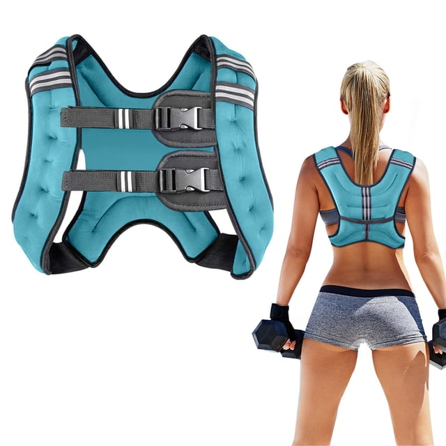 Chaleco pesado Prodigen de 7,26 kg para mujeres y hombres, 16 libras, azul