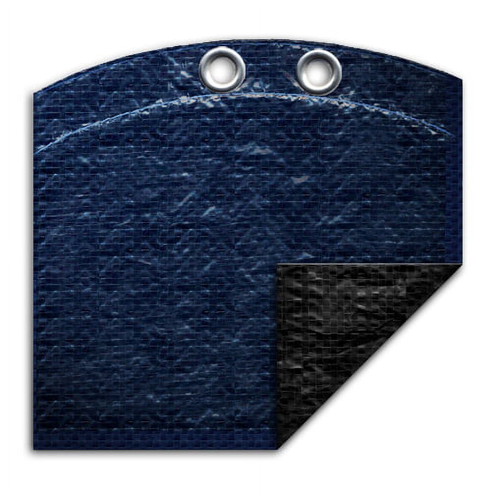 Pool Mate 8 Year Classic Navy Blue Oval Winter Pool Cover, 16 x 32 ft. Pool
