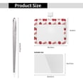 thumbnail image 3 of Susaid Strawberry Print ID Badge Holder with Double-Sided Windows Horizontal Hard Plastic Case Black Card Protector Pouch for Office School ID Credit Cards, 3 of 7