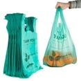 thumbnail image 2 of Biodegradable 22x12 Plastic Shopping Bags (100 Count) Eco Friendly Green Thank You Bags, 2 of 5