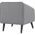 thumbnail image 5 of Modway Slide Upholstered Fabric Armchair in LightGray, 5 of 6