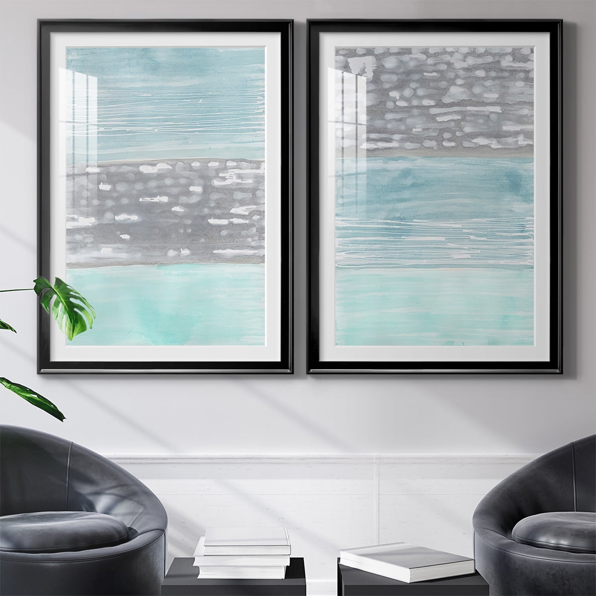 Wexford Home Hydrusphere I Premium Framed Print, 22.5" x 30.5" - Ready to Hang, Black (Set of 2)