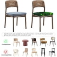 thumbnail image 5 of 6 Packs Removable Chair Seat Covers for Dining Room, Green Shamrock Hat Stretchable Wedding Party Chair Slipcovers Cushion Protector St Patrick''s Day Furniture Decor, 16.9x16.9 Inches, 5 of 6