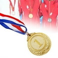 thumbnail image 1 of Medallas de Premio, Medallas de Trofeo, Premio de Regalo, Medallas de con Collares para Fiesta, Fútbol, Escuela, Deportes, Baloncesto, Niños, Oro, 1 of 8