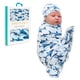 thumbnail image 1 of Set de manta y gorro para envolver a Posh Peanut Baby (Sharks), 1 of 7