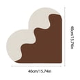 thumbnail image 3 of 40CM Heart Shaped Fabric Photo Board, Sturdy Reusable Polyester Note Board, Easy Mount Wall Display Organizer, Spacious Memory Showcase Decoration for Bedroom Living Room Youth Home Art Decor, 3 of 6