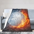 thumbnail image 3 of Volleyball Ball Throw Blanket Fun Super Soft Warm 50x40, 3 of 6