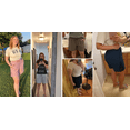 thumbnail image 6 of WellSize Plus Size Lace Shorts for Women Summer Drawstring Elastic Waist Short Pants with Pockets, 6 of 7