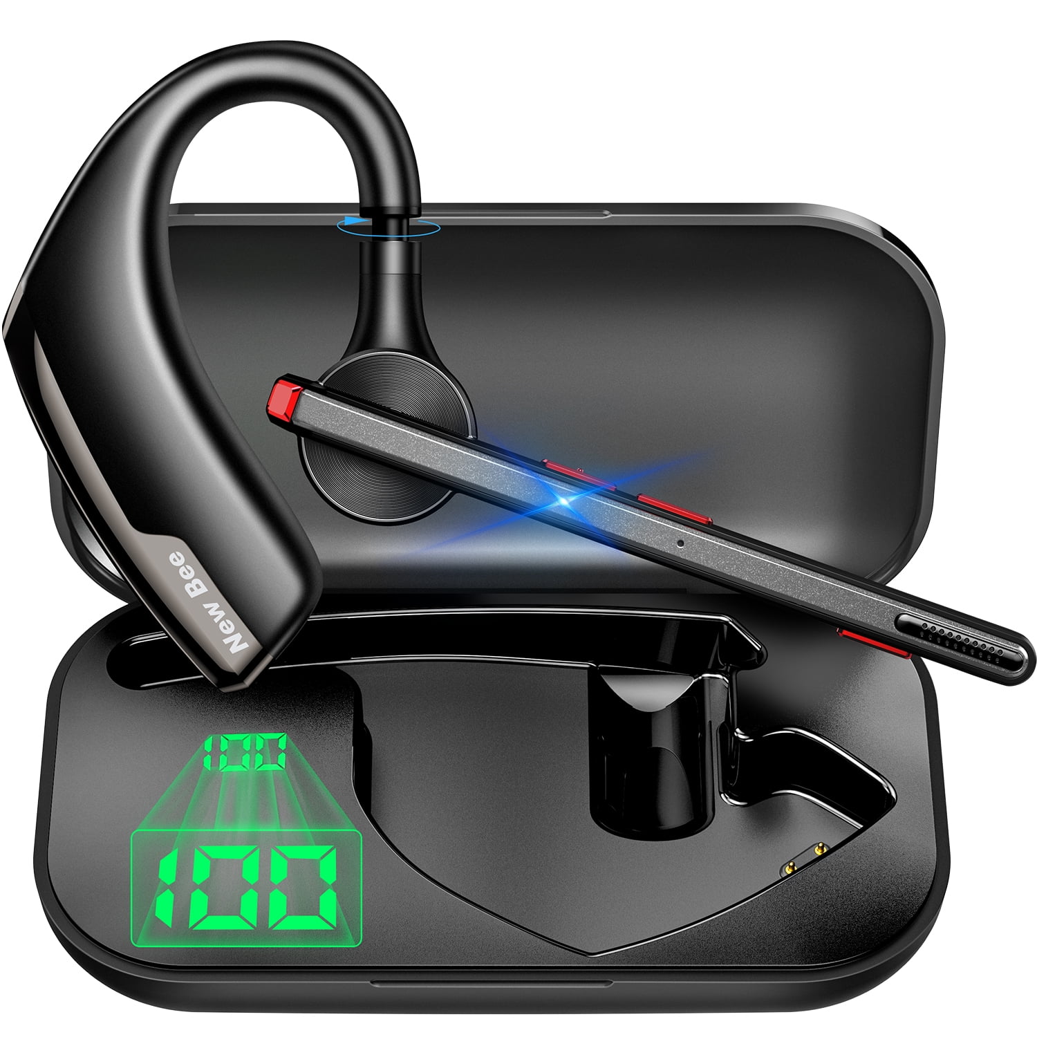 New Bee Wireless Single-Ear Bluetooth Headset with Zimbabwe Ubuy