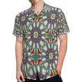 thumbnail image 4 of High Quality Hawaiian Shirts for Men Short Sleeve Aloha Beach Shirt Floral Summer Casual Button Down Shirts Blouses O3XBFL, 4 of 7