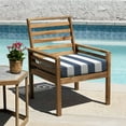 thumbnail image 2 of Cabana Stripe Blue & White Premium Dining Seat Cushion (2-Pack), 2 of 8