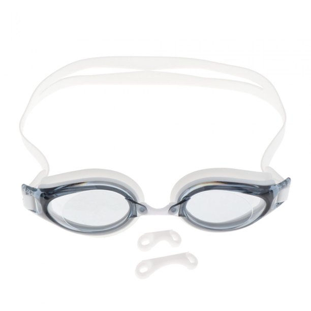 Gafas de natación de visión amplia, ligeras, cómodas y antivaho. Blanco