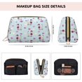 thumbnail image 2 of Funny Cute Poodle Dog_A Makeup Bag, Leather Waterproof Travel Toiletry Bag, Large Capacity Cosmetic Bag Make up Bags Organizer fro Travel Size Toiletries Women Girls, 2 of 4
