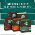 thumbnail image 3 of Starbucks by Nespresso Blonde, Medium, and Dark Roast Variety Pack Coffee (40-count single serve capsules, compatible with Nespresso Vertuo Line System), 3 of 3