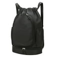 thumbnail image 2 of Mochila de tenis, bolsa para raqueta de bádminton, mochila decorativa, organizador multifunción Negro, 2 of 8