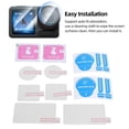 thumbnail image 3 of Outdoor Camera Lens Screen Protector, 2.5D Curved Edge Technology 9H High Hardness 2 Set Anti Scratch Camcorder Front Rear Lens Screen Film  for Sports, 3 of 7