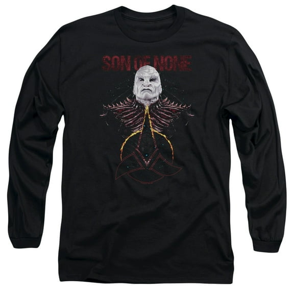 Star Trek Discovery Son Of None Long Sleeve Adult 18/1 T-Shirt Black