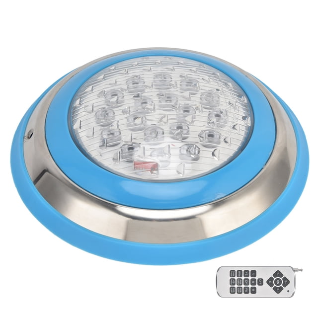 Simming Pool Lamp, Remote Control Underwater Light LED With Screw For Aquarium For Simming Pool 54W-5400LM