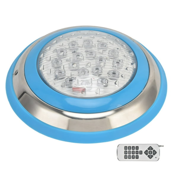 Simming Pool Lamp, Remote Control Underwater Light LED With Screw For Aquarium For Simming Pool 54W-5400LM