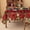 Plaid Flower, variant on Softalker Christmas Rectangle Tablecloth - Red Tartan Checkered with Printed Xmas Candy Table Cloths, Washable Polyester Fabric Table Covers for Dining, Parties & Holiday Decor, 60 x 102 Inch