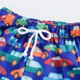 thumbnail image 5 of Toddler Baby Boy Elastic Waist Pull On Cartoon Printed Beach Shorts for Little Kids Boys Short Pants Summer Clothes,Dark Blue,7-8 Year, 5 of 5