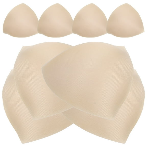 CIMAXIC 4Pair Bra Inserts Pads Pushup Beige Lightweight for Bra Usage Comfortable Fit