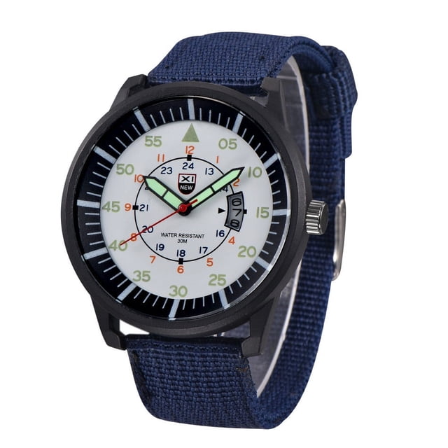 Military Mens Quartz Army Watch Black Dial Date Luxury Sport Wrist Watch