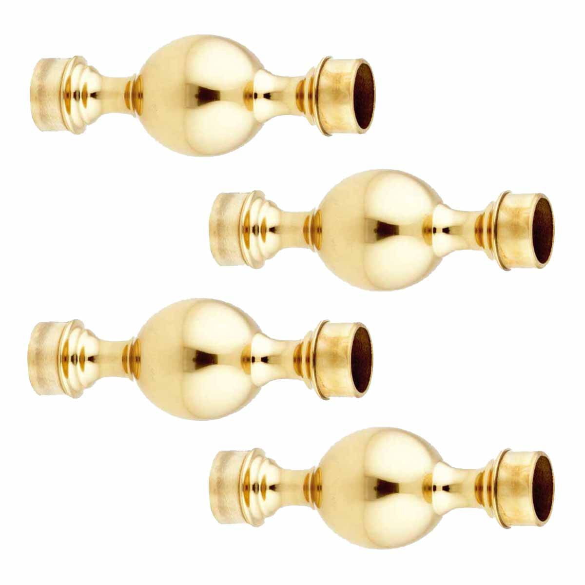 4 Brass Ball Joint Fitting 2" OD Bar Foot Rail Connector Renovator's Supply
