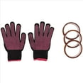 thumbnail image 5 of Guantes resistentes al calor y 3 rollos de cinta de prensa de calor de 10 mm x 33 metros y 108 pies guantes una prueba de calor Guante Cinta térmica Cinta de sublimación, 5 of 5