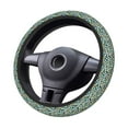 thumbnail image 2 of Uemuo Green Leopard Printed Car Elastic Steering Wheel Cover - Universal Car Accessory for Diverse Cars Anti-Slip, and Comfortable- 15", 2 of 8