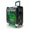 8" Portable PA System with Rechargeable Battery & Wireless VHF Handheld Microphone-Camouflage