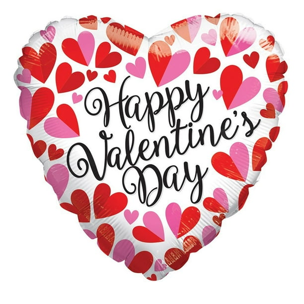 Happy Valentine's Day 18" Mylar Balloon Bulk (5 Pack)