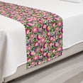 thumbnail image 2 of Floral Bed Runner, Watercolor Effect Illustration of Flowers Pattern, Decorative Accent Bedding Scarf for Hotels Homes and Guestrooms, Twin, Multicolor, by Ambesonne, 2 of 2