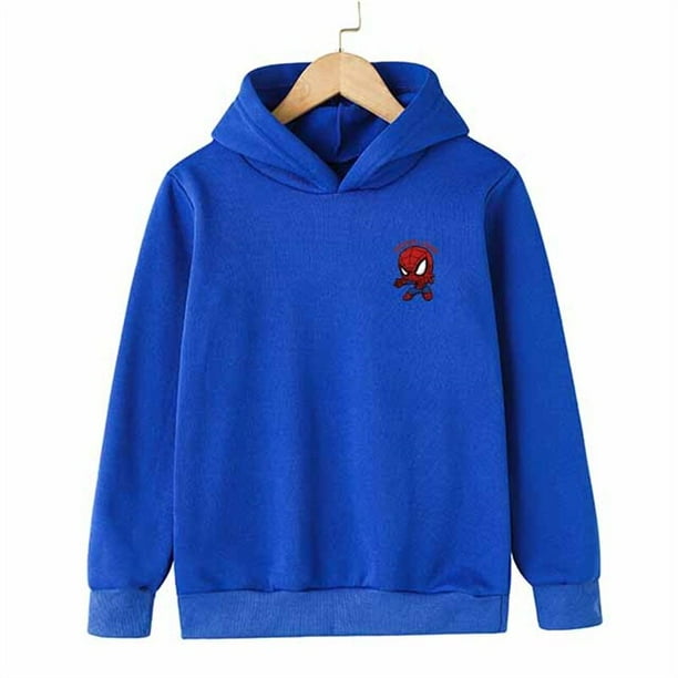 Marvel Avengers Spiderman dibujos animados niños sudaderas para Otoño Invierno algodón niños ropa niño manga larga Top90CM zhangmengya CONDUJO
