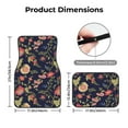 thumbnail image 3 of Balery Flower Pattern 4-Piece Floor Mats, Heavy-Duty Rubber Liners, Anti-Slip Design, All-Season Automotive Protection, Vehicles, Cars, Trucks, and SUVs, 3 of 5