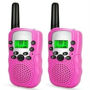 GLUAAE Toys for 7 8 Year Old Boys,Long Range Kids Walkies Talkies for Outdoor Travel Hunting Boy Gifts Age 3-12 Girls&Gifts Age 3-12 (Pink)
