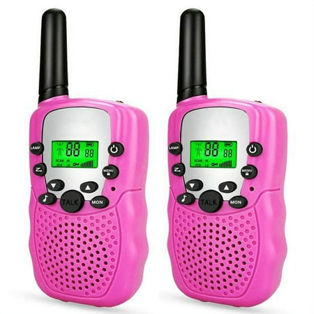 GLUAAE Toys for 7 8 Year Old Boys,Long Range Kids Walkies Talkies for Outdoor Travel Hunting Boy Gifts Age 3-12 Girls&Gifts Age 3-12 (Pink)
