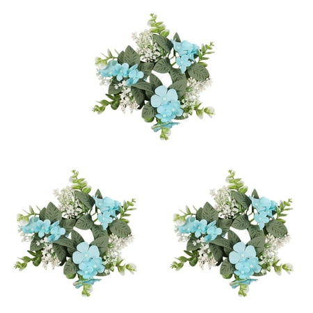 

Hydrangea Candle Rings Wreaths Floral Candle Ring Candlerings For Pillar Candle 2PCS Party Flags Party Decorations for Adults Bundle Party Decorations for Men 40th Birthday Event Table Cover Event