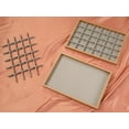 thumbnail image 5 of Unique Bargains Set of 2 Wood Jewelry Trays for Drawers Stackable Girls' Jewelry Organizer Light Brown-30 Grid Tray, 5 of 7