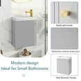 Contemporary 16Inch Compact WallMounted Bathroom Vanity Combo