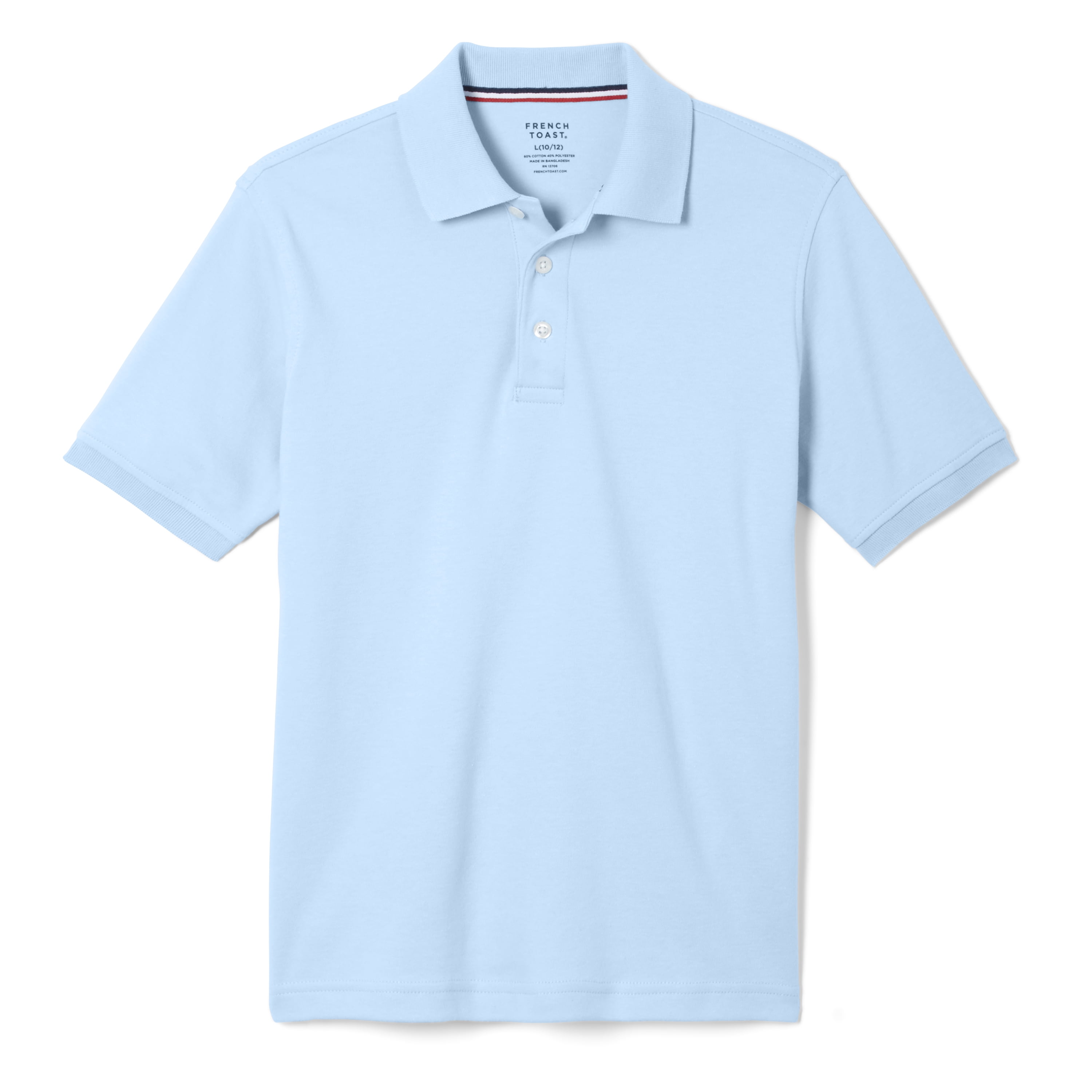 French Toast Boys Short Sleeve Pique Polo Shirt Standard /& Husky