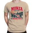 thumbnail image 2 of Smartprints Monza Milan Grand Prix Racing Men's T-Shirt Natural, Cotton, L, 2 of 4