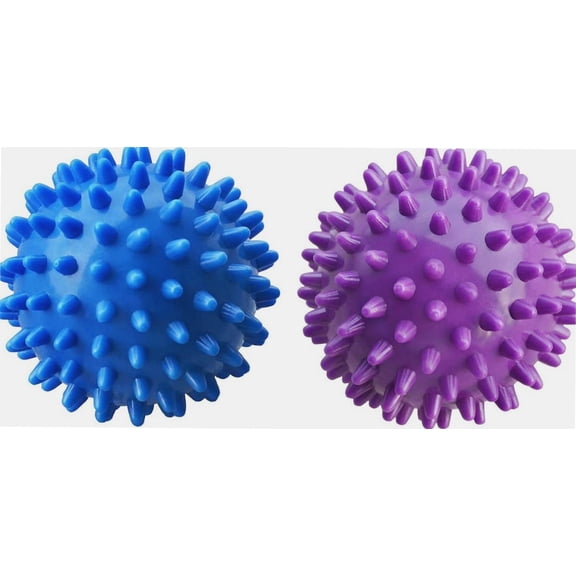 Professional Massage Balls Foot Ball Foot Massager Spiky Roller for Deep Tissue Trigger Point Plantar Fasciitis Reflexology Stress Therapy Myofascial Release(Blue   Purple)